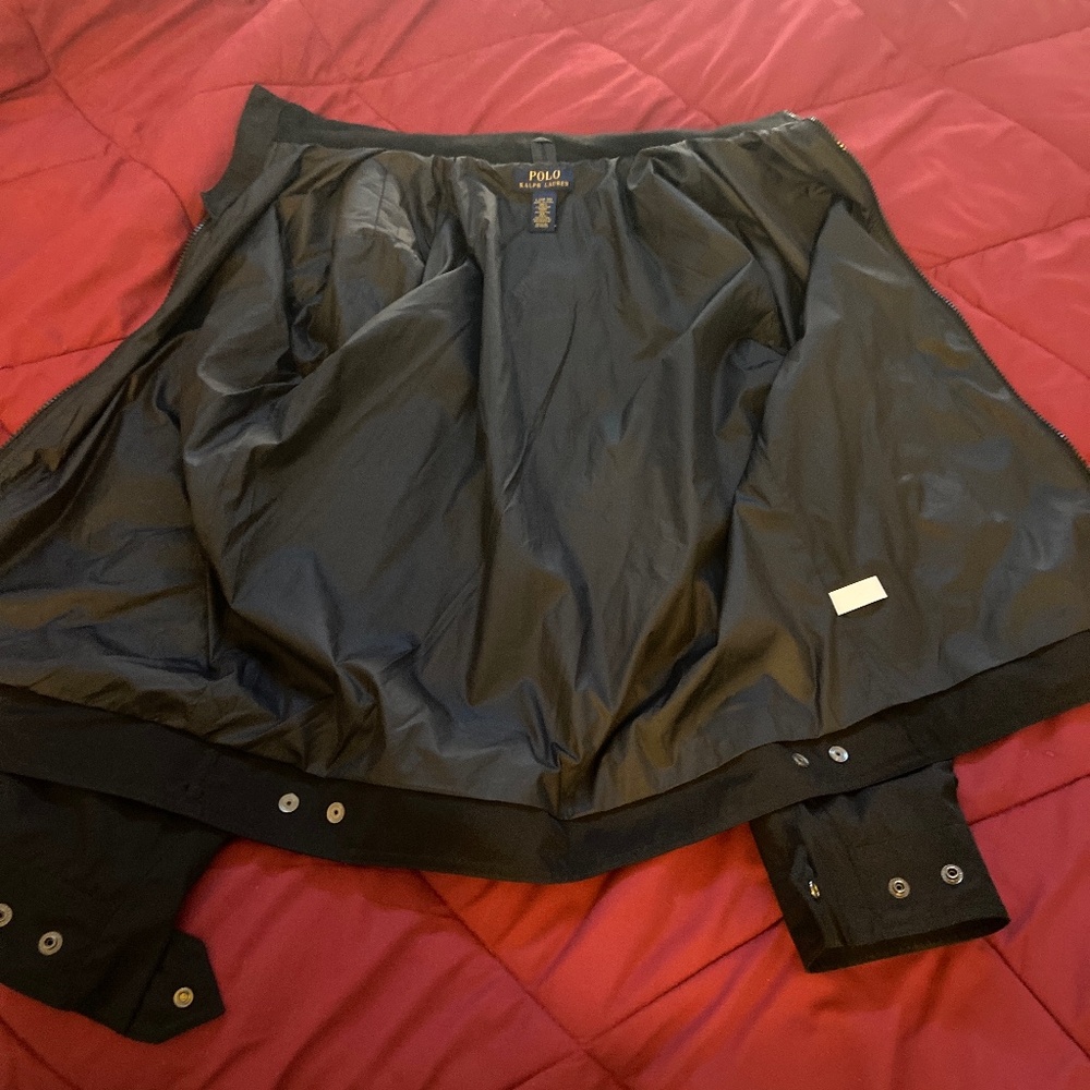 Polo jacket with hood